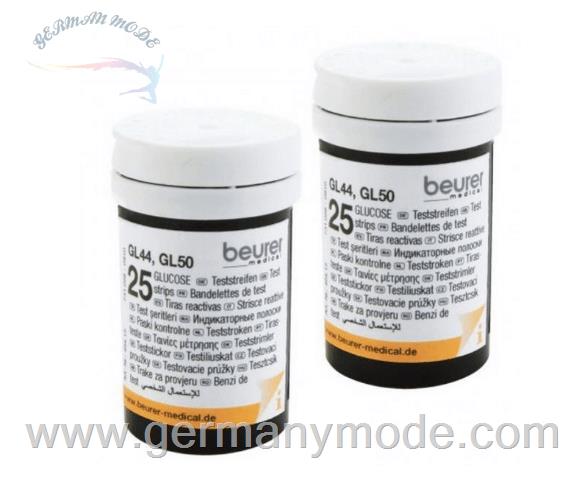 نوار تست قند خون 50 عددی بیورر آلمان Beurer GL44/50 Teststreifen 2 x 25 Stk