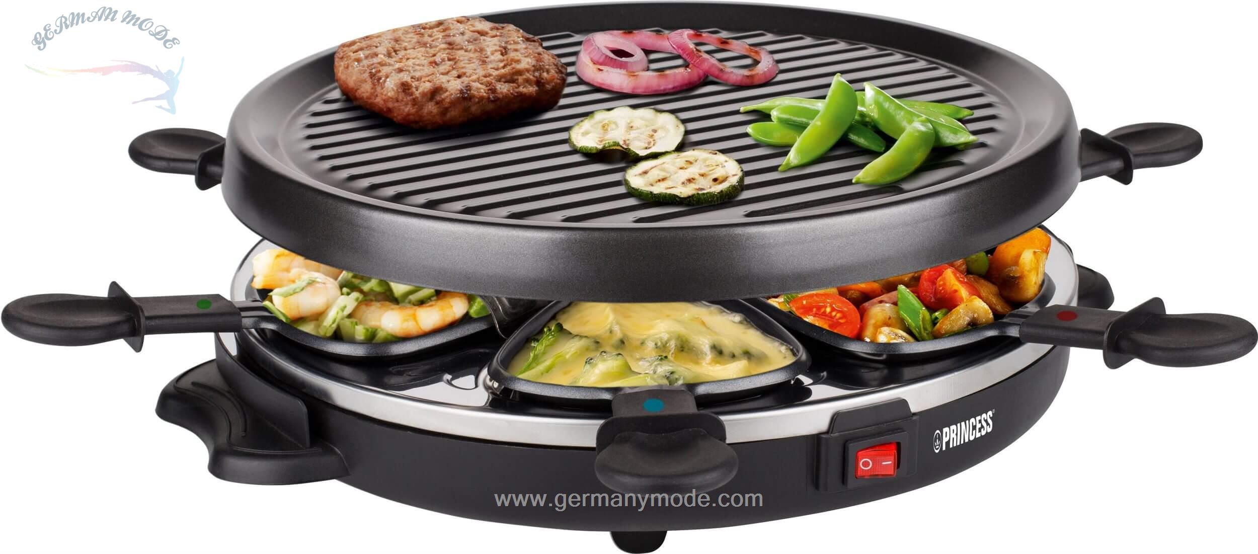 گریل باربیکیو پرینسس هلند PRINCESS Raclette 6 Grill Party - 162725- 800 W