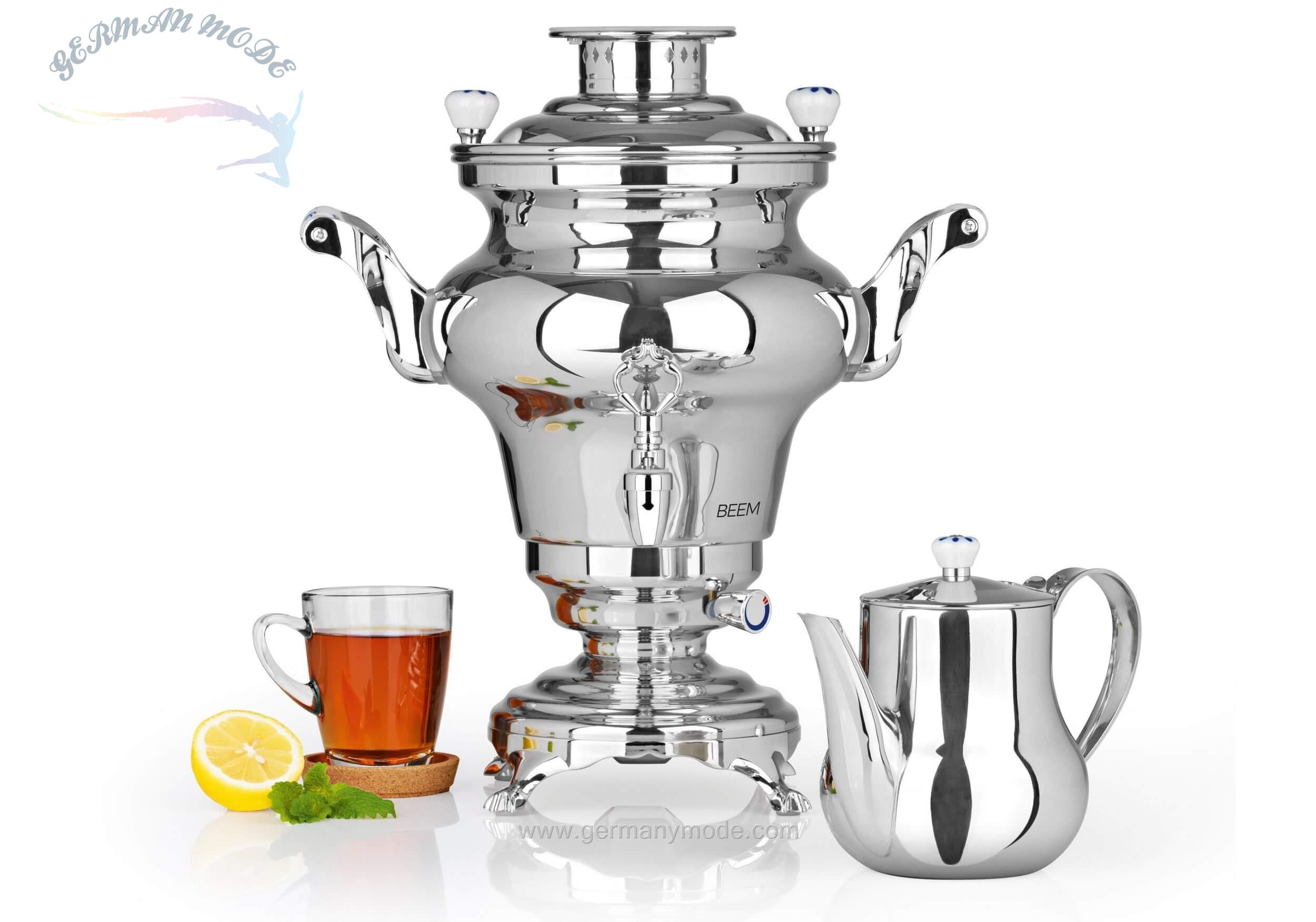 سماور برقی بیم آلمان BEEM Samowar, 5 l, Rebecca 5l Edelstahl 1800W