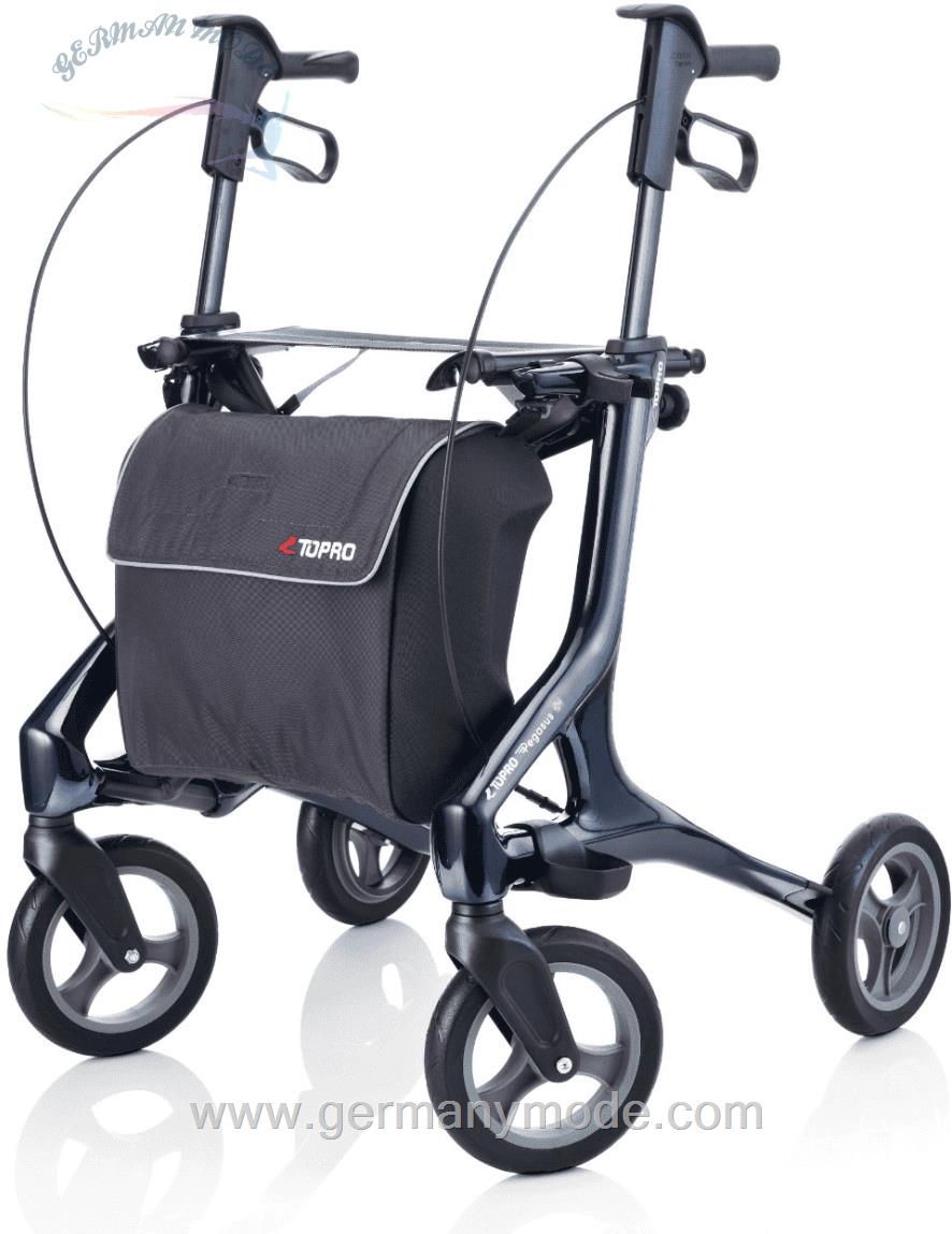 واکر ویلچر رولاتور تاشو توپرو Topro Pegasus M Carbon stahlblau