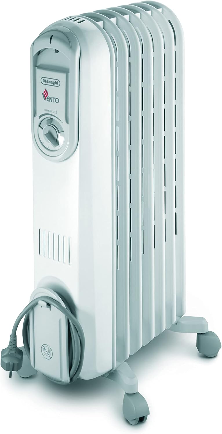 بخاری برقی دلونگی ایتالیا DeLonghi Heizkörper V550715-1500W سفید 1500 وات