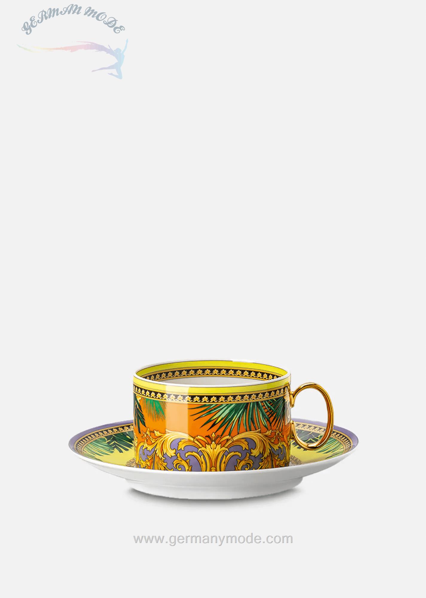 فنجان نعلبکی ورساچه ایتالیا VERSACE JUNGLE ANIMALIER TEESERVICE