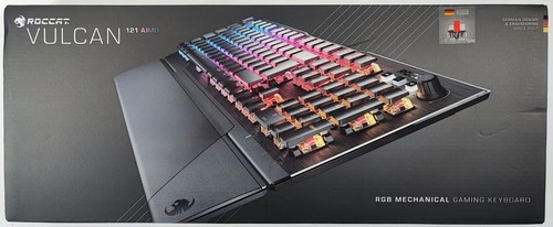 خرید از ایبی - Roccat Vulcan 121 کیبورد AIMO دارای نورپردازی مکانیکی بازی USB QWERTZ آلمانی