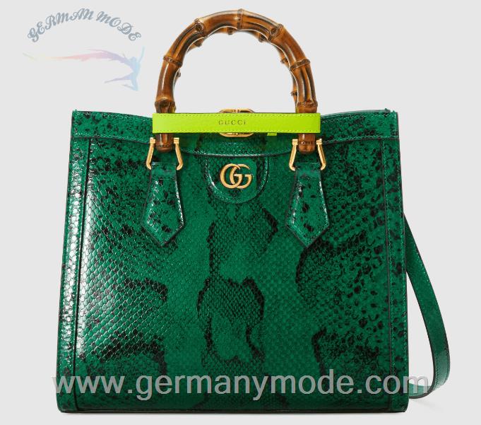 کیف دستی زنانه گوچی ایتالیا GUCCI Kleiner Gucci Diana Shopper aus Pythonleder 660195 LU3ZT 3177