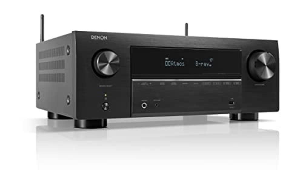 خرید از آمازون - گیرنده AV 7.2 کاناله Denon AVR-X2800HDAB، تقویت کننده HiFi با بلندگوهای Dolby Atmos، DTS:X و Denon Home Multiroom (مشکی)