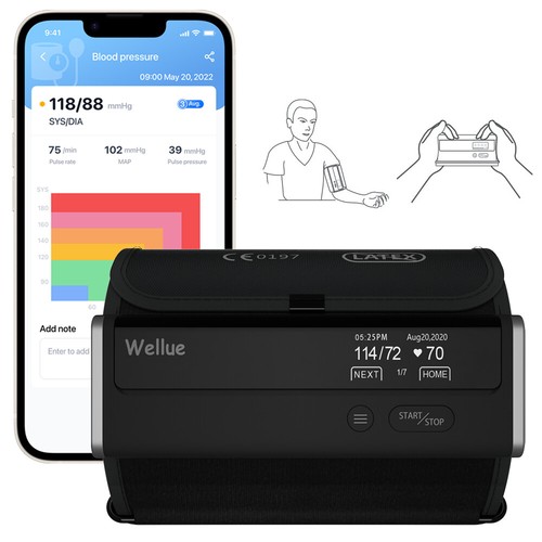 خرید از ایبی - مانیتور فشار خون وای فای هوشمند با دستگاه های فشار خون با عملکرد ECG، برنامه