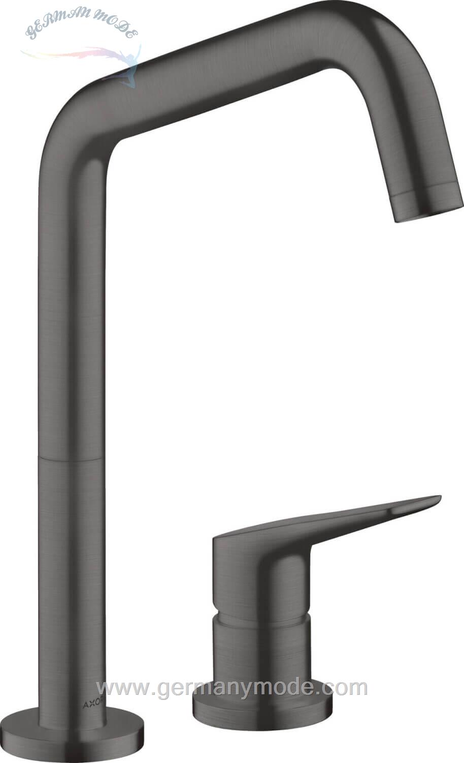 شیر مخلوط ظرفشویی هانس گروهه آلمان hansgrohe Axor Citterio M 2 Loch Einhebel Küchenmischer 240 34820 brushed black chrome 34820340
