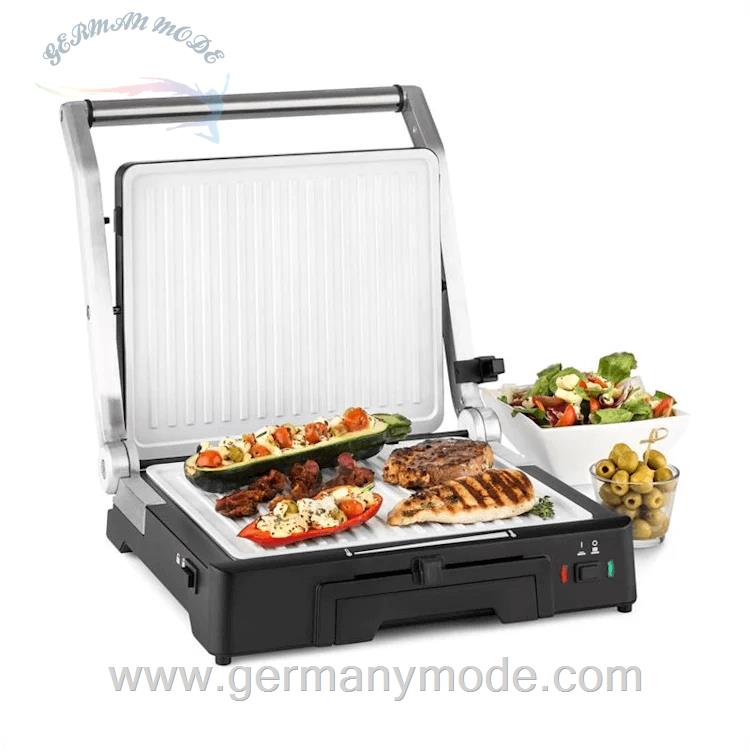 گریل باربیکیو کلارشتاین آلمان Klarstein Burgermeister 3-in-1 Kontaktgrill Schwarz Elektrischer Tischgrill 2000 watt