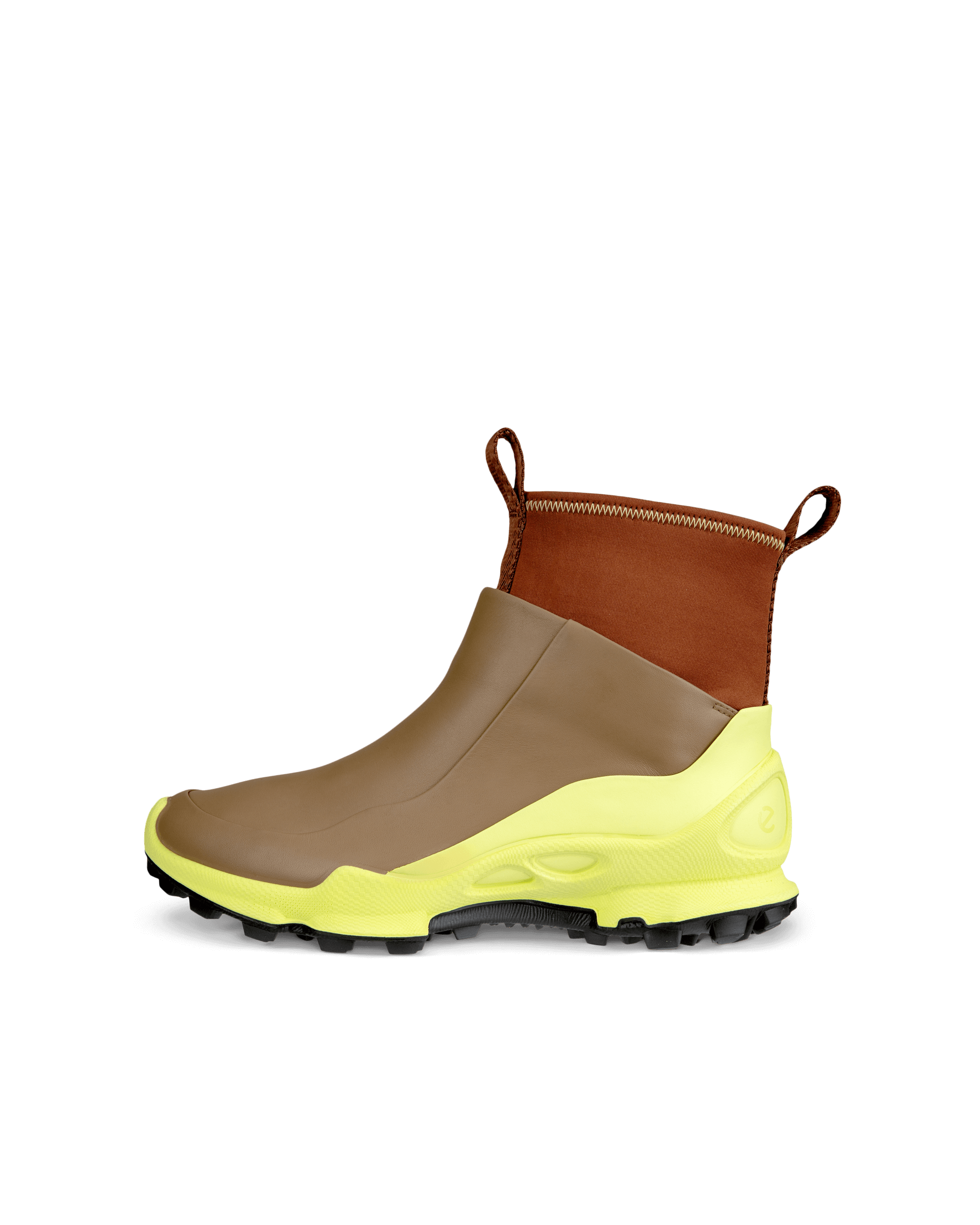 نیم بوت زنانه اکو دانمارک ECCO BIOM C-TRAIL W Damen Halbhoher Stiefel aus Leder Beige