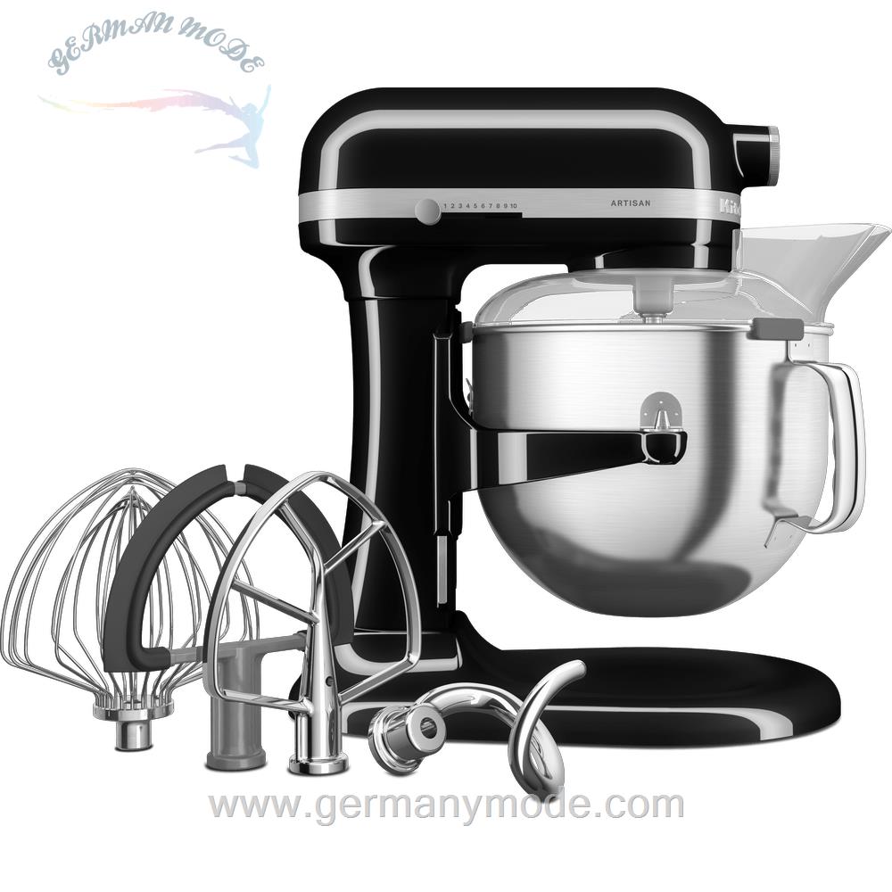 غذا ساز همه کاره کیچن اید آمریکا KitchenAid KÜCHENMASCHINE MIT SCHÜSSELHEBER 6,6L – ARTISAN 5KSM70SHX-Onyx schwarz