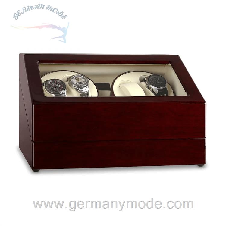 جعبه ساعت مچی نگهدارنده شارژ اتوماتیک کلارشتاین آلمان Klarstein Old Marshall Uhrenbeweger Braun