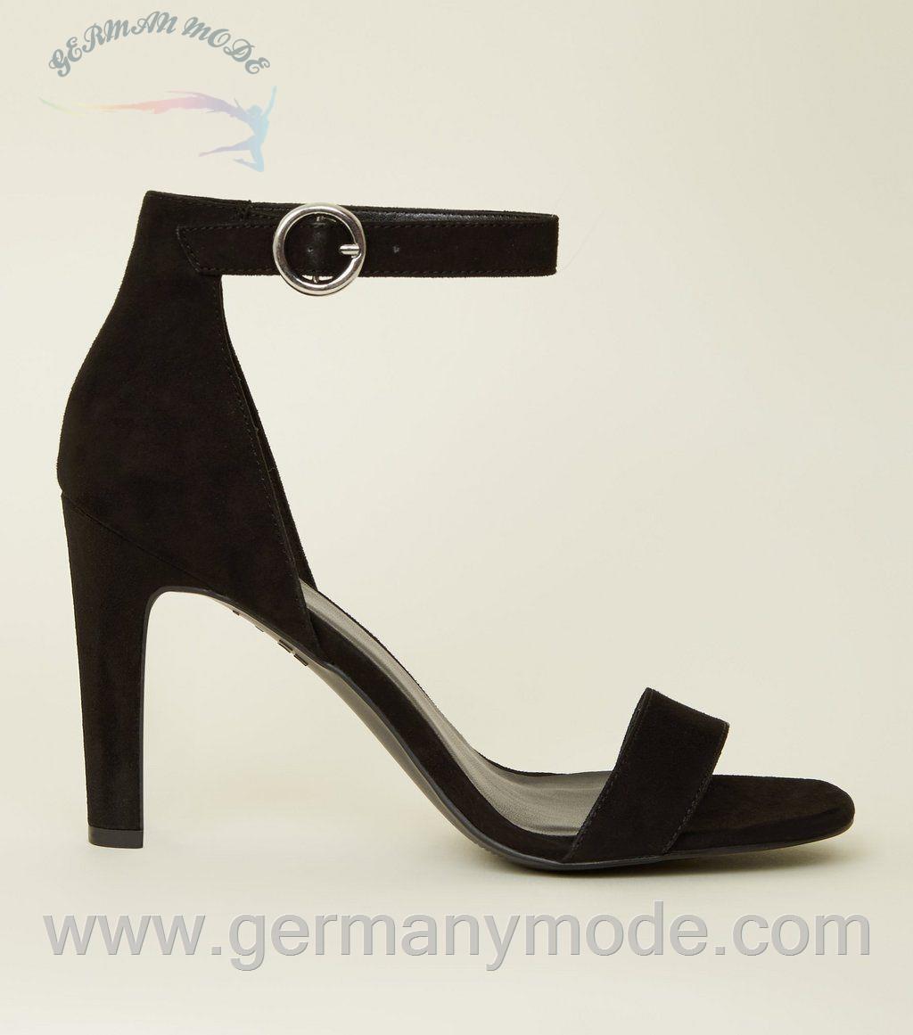 کفش مجلسی زنانه نیولوک (انگلستان) Schwarze zweiteilige Sandalen in