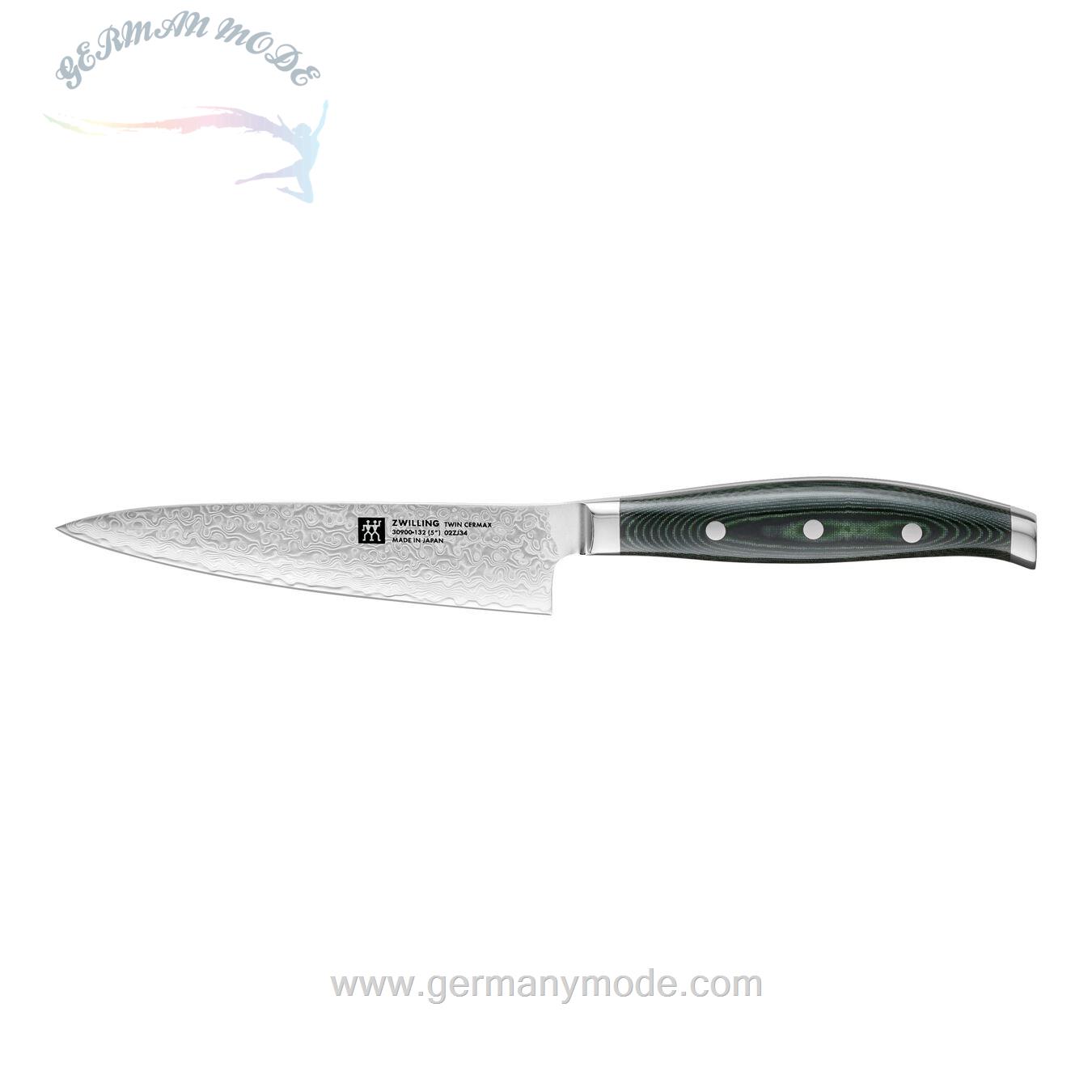 چاقو حرفه ای آشپزخانه ۱۳سانت زولینگ آلمان ZWILLING TWIN CERMAX KOCHMESSER COMPACT 13 CM- MICARTA