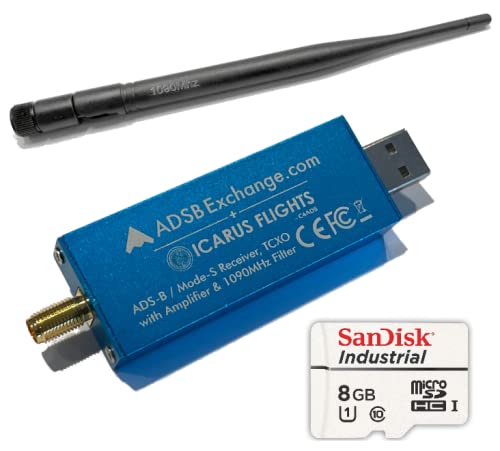 خرید از آمازون - ADSBexchange.com مبتنی بر RTL2832U ADS-B SDR با تقویت کننده و فیلتر 1090 مگاهرتز و نرم افزار روی MicroSD صنعتی