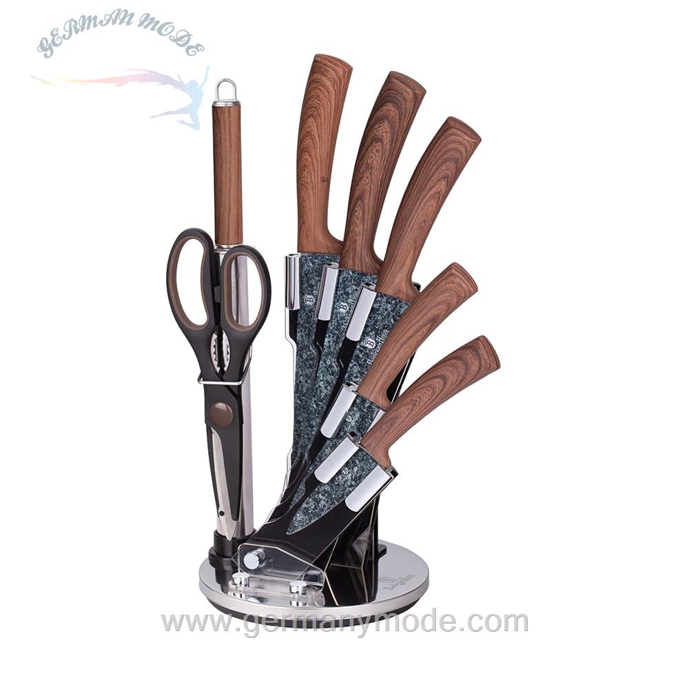 ست چاقو آشپزخانه 8 پارچه برلینگر هاوس مجارستان BERLINGER HAUS 8-PIECE KNIFE SET WITH STAND BH/2836 FOREST LINE