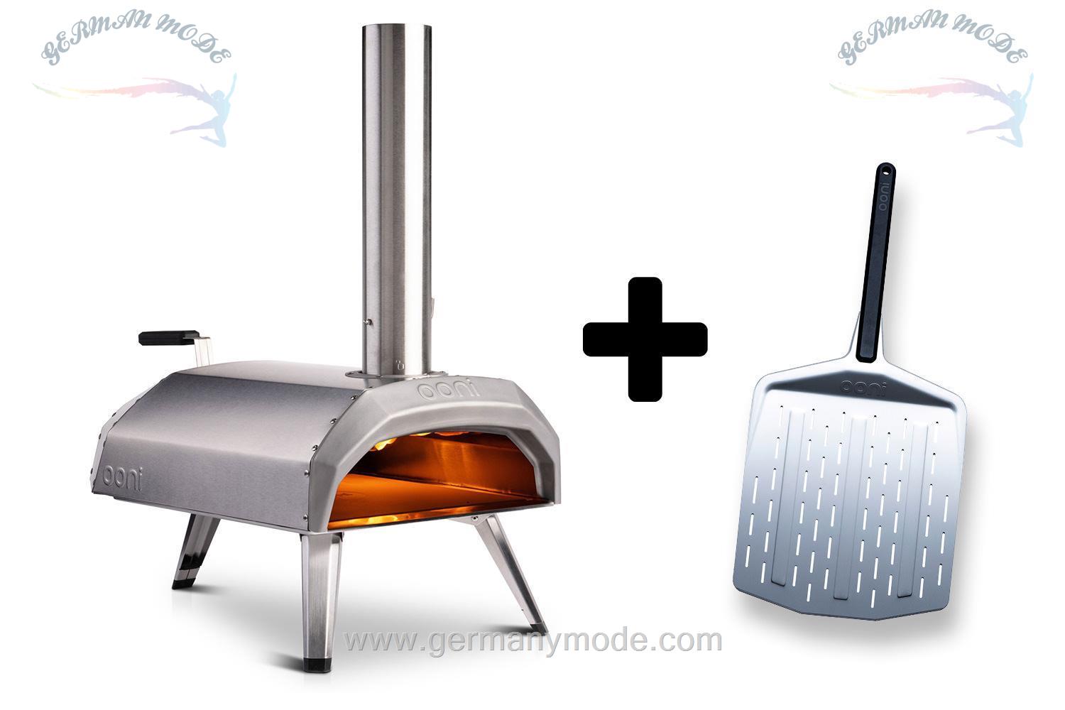 فر پیتزا ذغالی گازی خانگی آونی اسکاتلند Ooni Karu 12 Pizzaofen - Set mit Premium Pizzaheber, perforiert
