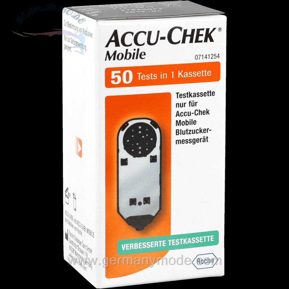 نوار تست قند خون 100 عددی اکیو چک آلمان Orifarm Accu Chek Mobile Testkassette Plasma II (100 Stk.)