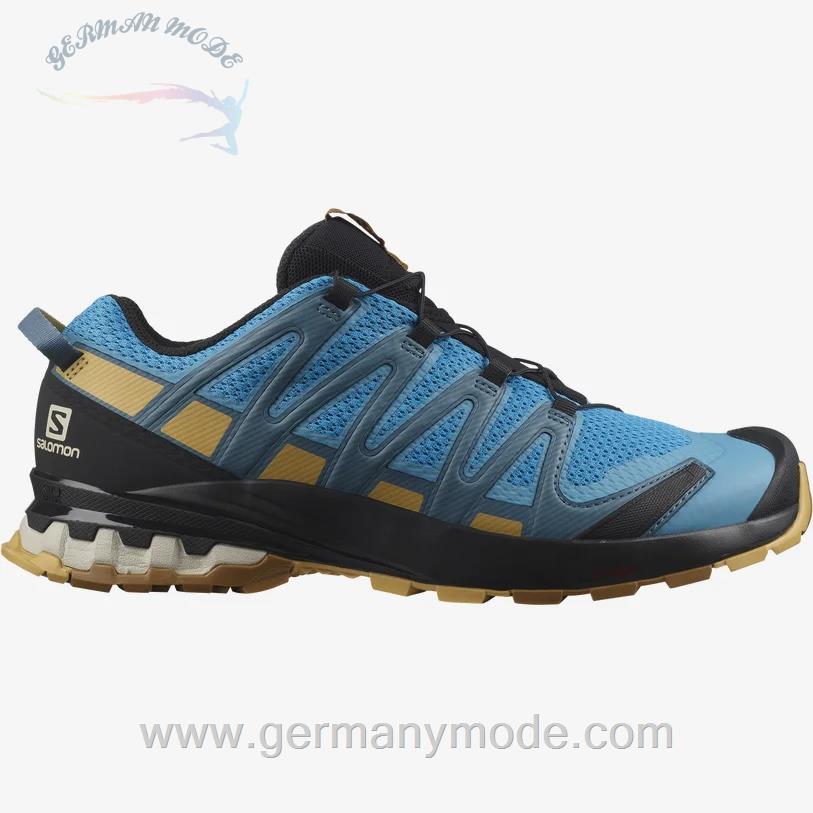کتانی پیاده روی مردانه سالامون فرانسه SALOMON XA PRO 3D V8 Trailrunning-Schuhe Herren Barrier Reef / Fall Leaf / Bronze Brown