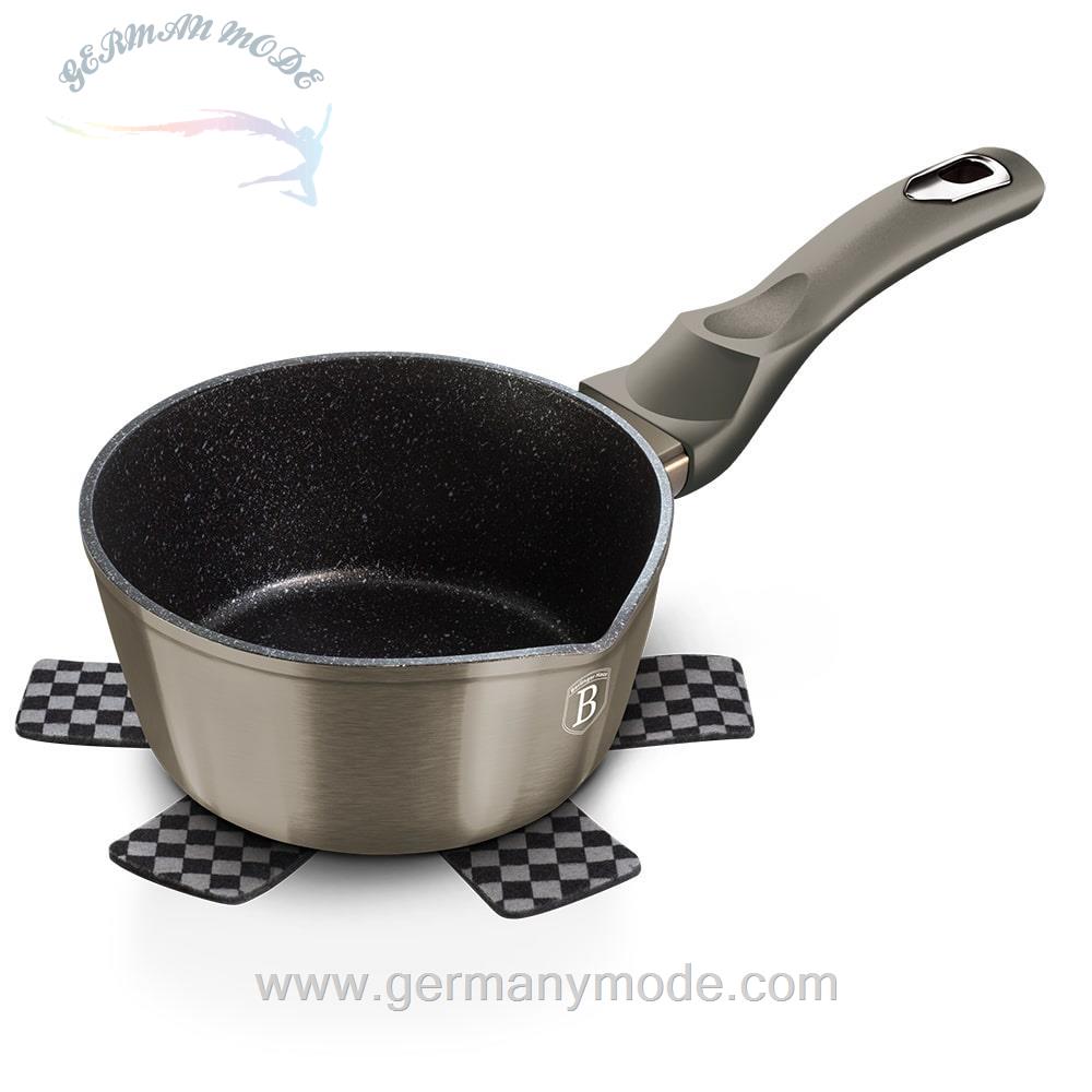 قابلمه 16 سانت برلینگر هاوس مجارستان BerlingerHaus SAUCEPAN 16 CM BERLINGER HAUS BH/1233 METALLIC CARBON COLLECTION