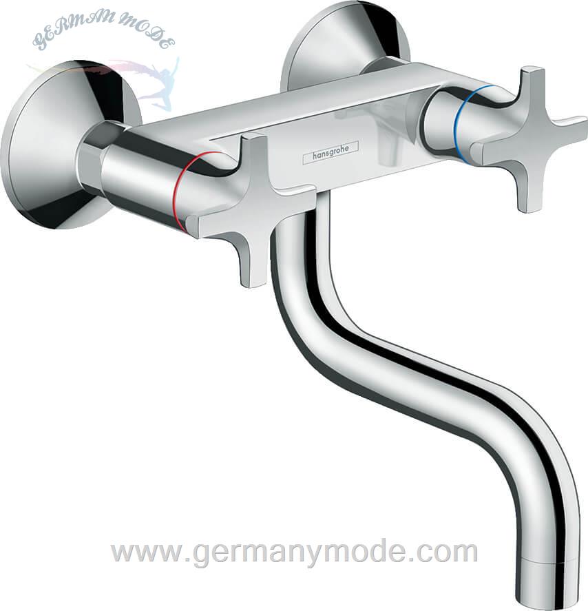 شیر مخلوط ظرفشویی دیواری هانس گروهه آلمان Hansgrohe Logis Classic Lowspout 71287000