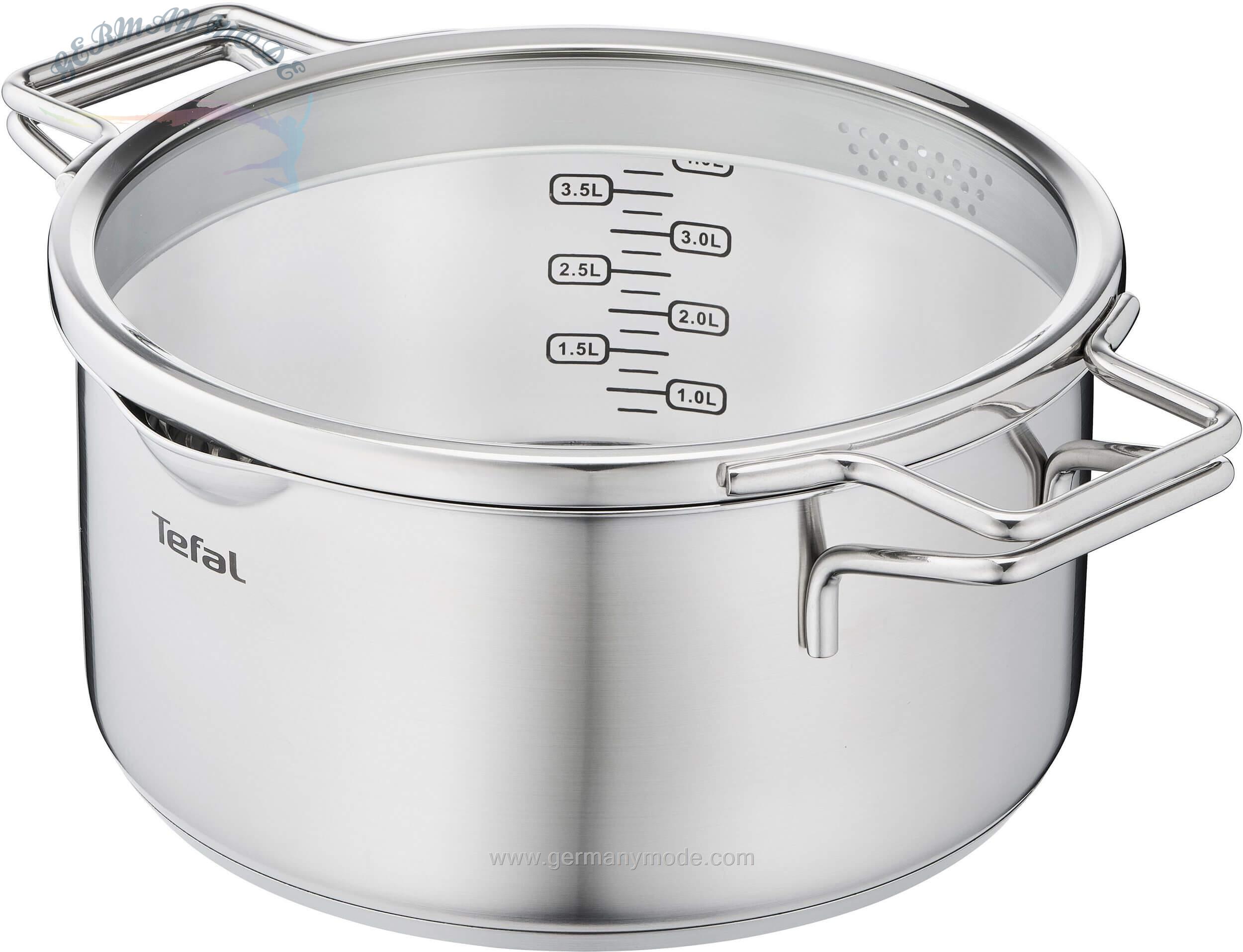 قابلمه 24 سانت تفال فرانسه Tefal Nordica Kochtopf 24 cm (H85246)