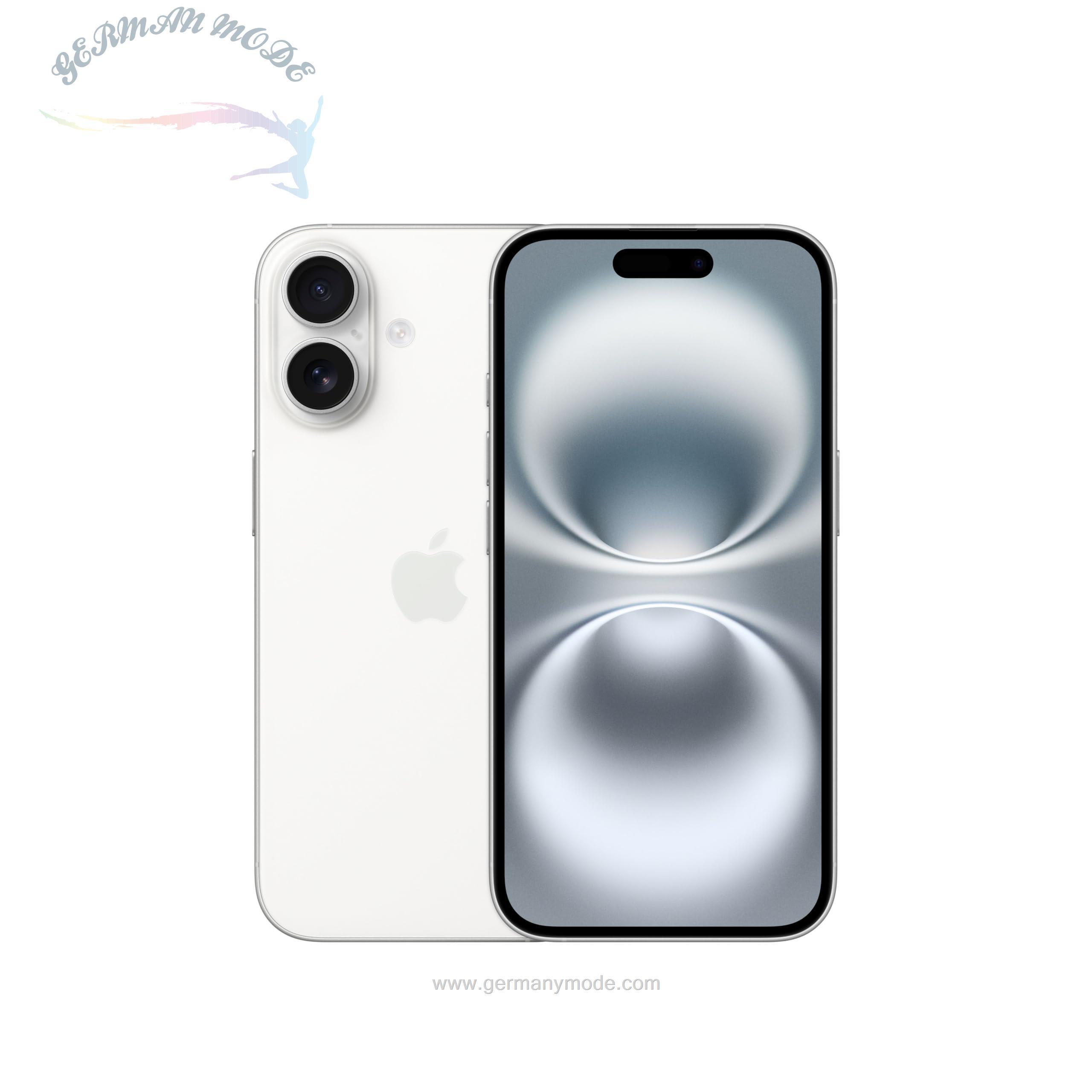 گوشی موبایل اپل آیفون 16 128 گیگابایت Apple iPhone 16 128GB: تلفن همراه 5G با کنترل دوربین، تراشه A18 و افزایش واقعی باتری. با AirPods، سفید سفید 128 گیگابایتی کار می کند