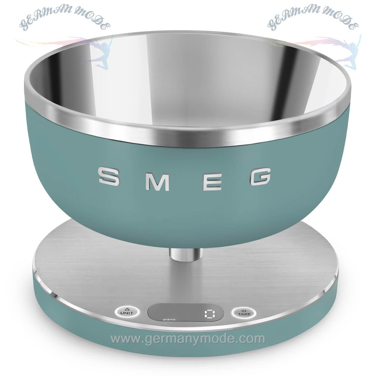 ترازو دیجیتال اسمگ ایتالیا Smeg KSC01EGMWW Küchenwaage Retro Design 50er Jahre mit Tara Einstellung