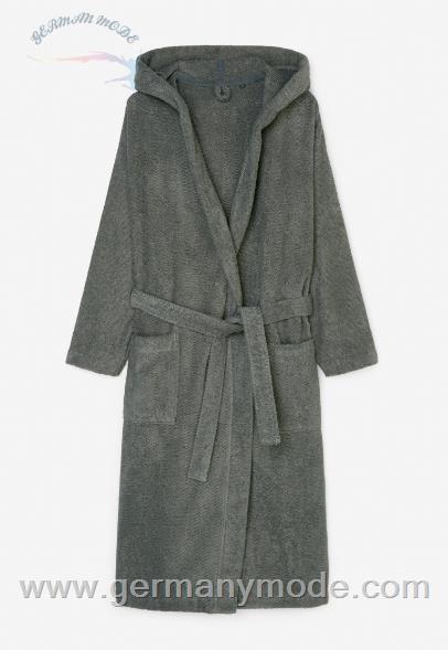 حوله حمام تن پوش مردانه و زنانه مارک او پلو آلمان MARC O POLO LIVING BADEMANTEL MODELL TIMELESS UNI AUS BAUMWOLL-FROTTIER Anthrazit
