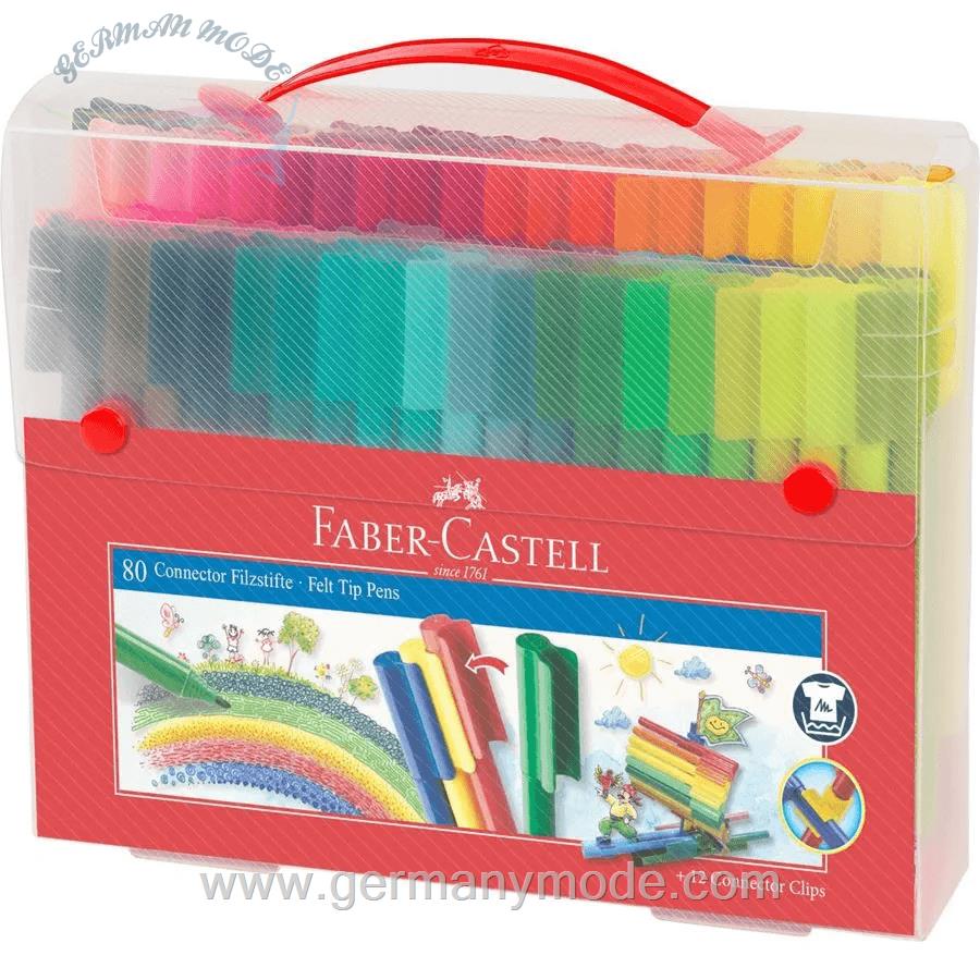 ماژیک 92 رنگ فابرکاستل آلمان FABER CASTELL Connector Filzstift Set Koffer 92 teilig