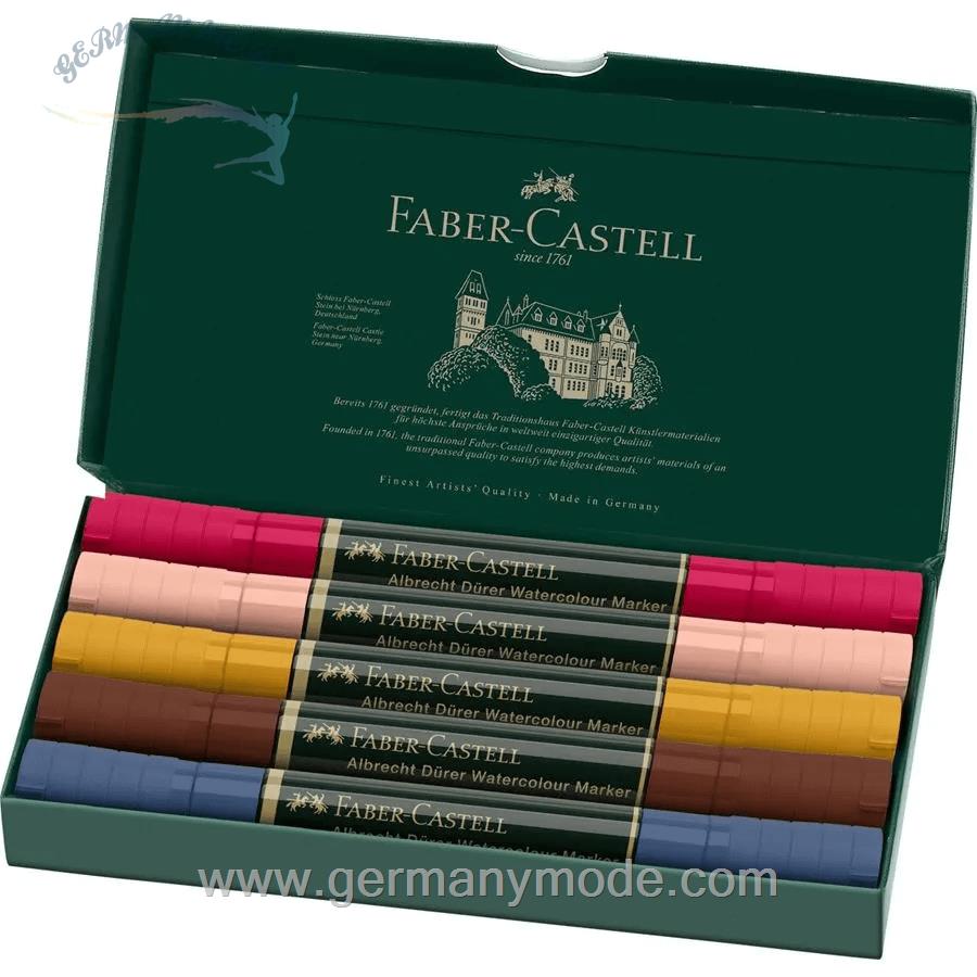 ماژیک آبرنگی 5 رنگ فابرکاستل آلمان FABER CASTELL Albrecht Dürer Watercolour Marker 5er Etui Portrait