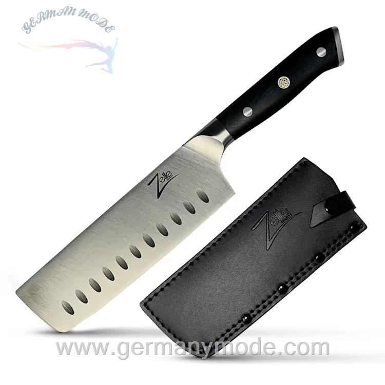 ساطور سبزیجات 30.8 سانتیمتری کلارشتاین آلمان Klarstein Alpha-Royal German 7 Nakirimesser Messer Schwarz