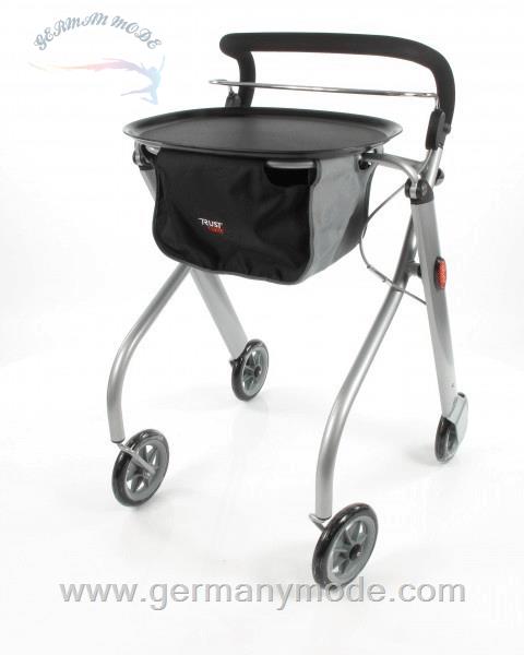واکر ویلچر رولاتور تاشو تراست Trust Care Indoor Rollator Let s Go silber