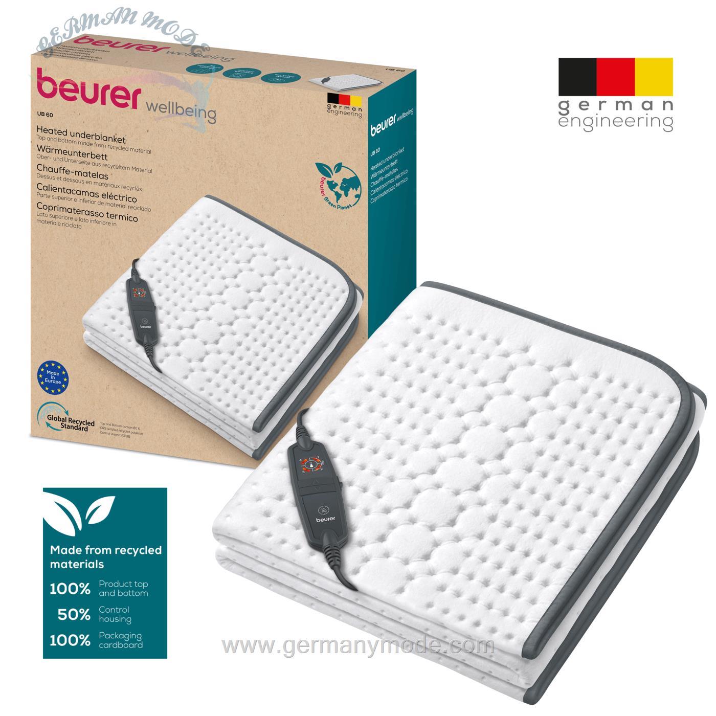 روتختی گرمکن برقی بیورر آلمان Beurer Wärmeunterbett UB 60 Green Planet