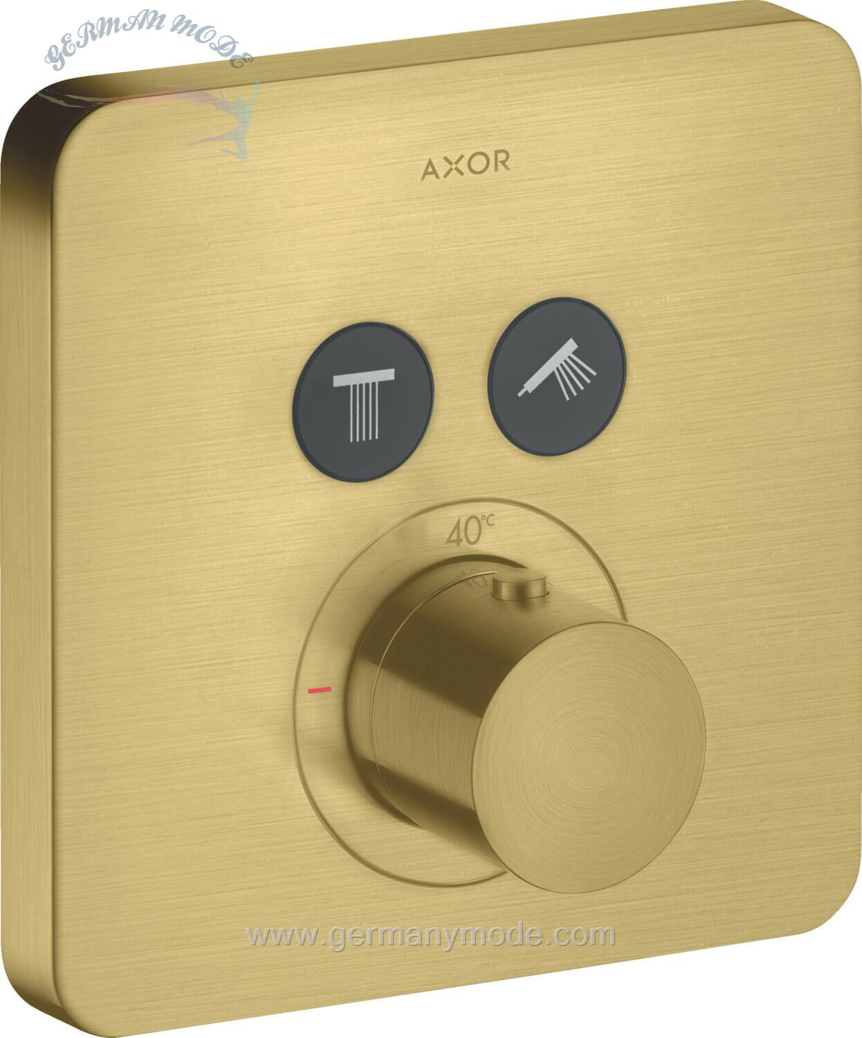 شیر حمام توکار هانس گروهه آلمان Hansgrohe Axor Shower softsquare 36707 Brushed Brass 36707950