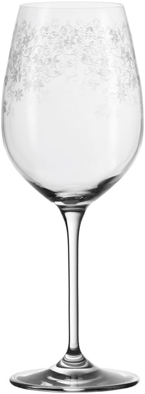 لیوان‌ شراب سفید گل دار لئوناردو هوم آلمان شاتو Leonardo Chateau Weißweinglas 6er Set 35301 جام شراب سفید با دسته کشیده ۶ عددی ۴۱۰ میلی‌لیتر ۰۶۱۵۹۱