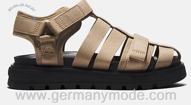 صندل زنانه تیمبرلند آمریکا TIMBERLAND RAY CITY SANDAL WITH ANKLE STRAP FOR WOMEN IN BEIGE