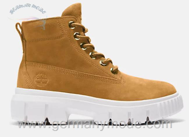 بوت ضد آب زنانه تیمبرلند آمریکا TIMBERLAND GREYFIELD LEATHER BOOT FOR WOMEN IN YELLOW