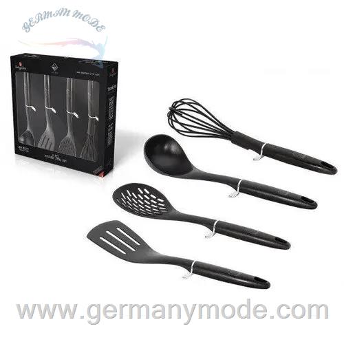 ست کفگیر ملاقه 4 پارچه برلینگر هاوس مجارستان Berlinger Haus Kitchen Utensils BH/6217 Black Silver Collection