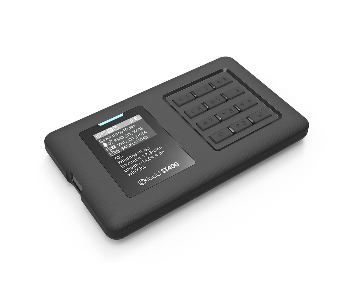 دستگاه رمز گذاری IODD ST400 6.3 سانتی متر (2.5 اینچ) قاب/USB-C/با قابلیت بوت شدن مجازی ODD & HDD/رمزگذاری AES256 حداکثر تا 76 رقم/Write Protect/2541 (ST400/USB-C نوع/نسل بعدی) بدون SSD