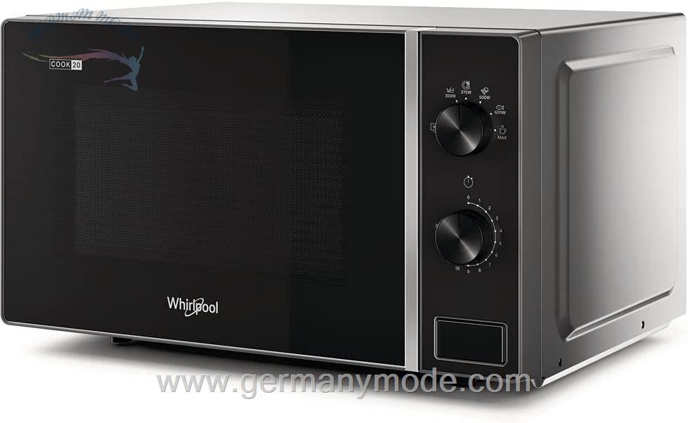 مایکروویو 20 لیتری ویرپول آمریکا WHIRLPOOL Microwave MWP101SB Black/Silver