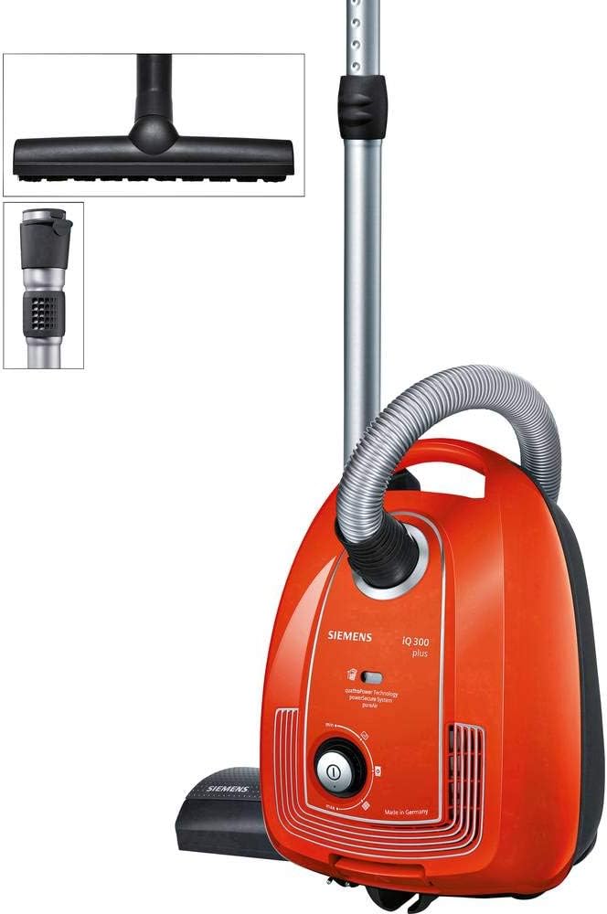 جارو برقی کیسه‌ای زیمنس آلمان Siemens iQ300 VSP3AAAA،جاروبرقی مخزنی، فیلتر بهداشتی، نازل کف برای پارکت، فرش، کاشی، کابل بلند، نازل درز و شکاف