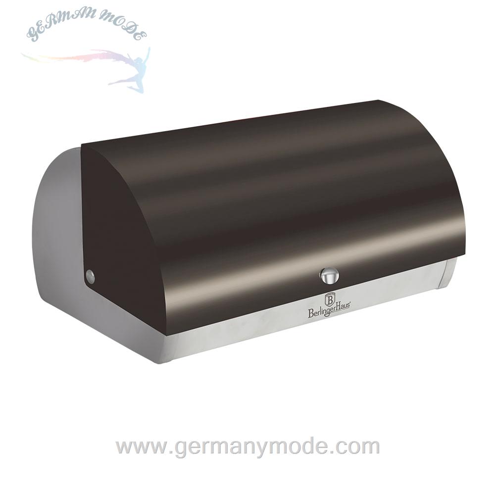 ظرف نان فلزی آشپزخانه برلینگر هاوس مجارستان BERLINGER HAUS BREAD BOX BH/1350 METALLIC CARBON COLLECTION