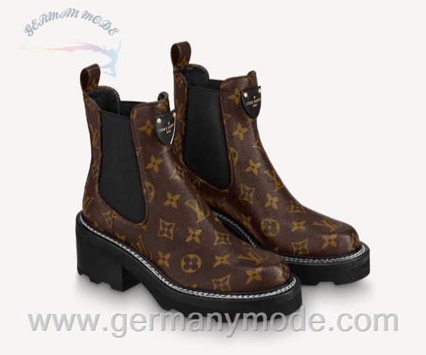 نیم بوت زنانه لویی ویتون فرانسه LOUIS VUITTON LV BEAUBOURG ANKLE BOOT 1A8QCP