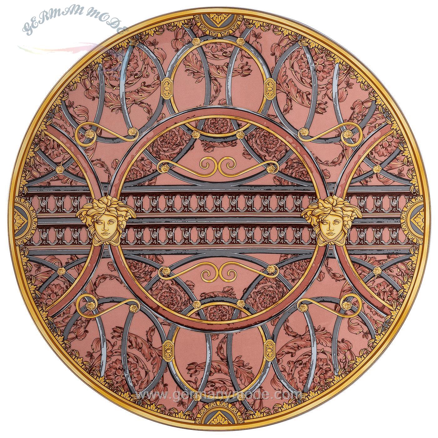بشقاب دکوری روزنتال ورساچه ایتالیا Rosenthal meets Versace Platzteller Scala Palazzo Rosa Platzteller 33 cm
