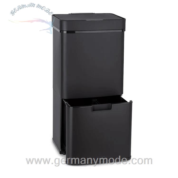 سطل زباله سنسور دار 72 لیتری کلارشتاین آلمان Klarstein Royal Trash Sensor-Mülleimer Mülleimer Matt-Schwarz