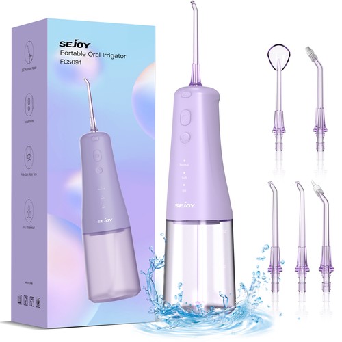 خرید از ایبی - SEJOY Oral Irrigator Wireless 4 Modes Electric Tooth Cleaner Oral Irrigator 6 Nozzles