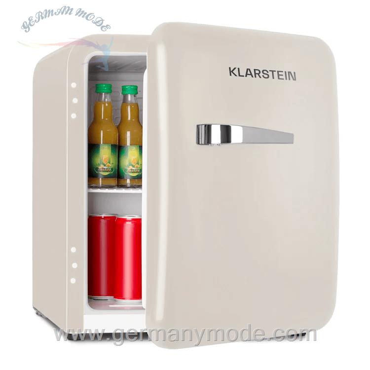 مینی یخچال 48 لیتری کلارشتاین آلمان Klarstein Audrey Mini Retro-Kühlschrank Kühlschrank Creme 39 dB 48 Ltr