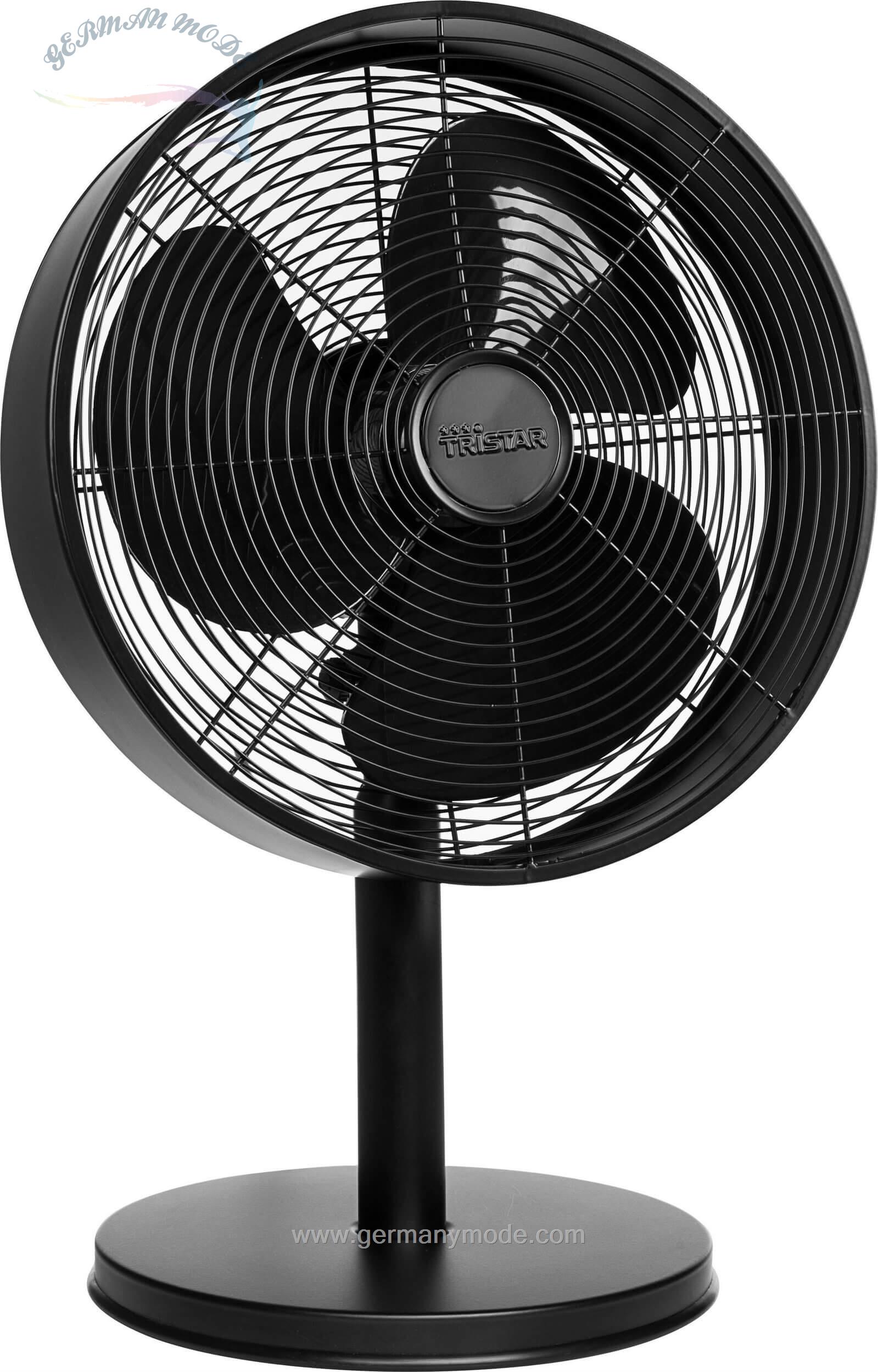 پنکه برقی رومیزی تری استار Tristar Tischventilator VE-5928- Exklusives matt-schwarzes Design