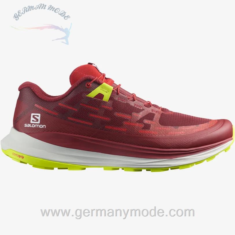کتانی مردانه سالامون فرانسه SALOMON ULTRA GLIDE Trailrunning-Schuhe Herren Biking Red / Lunar Rock / Evening Primrose