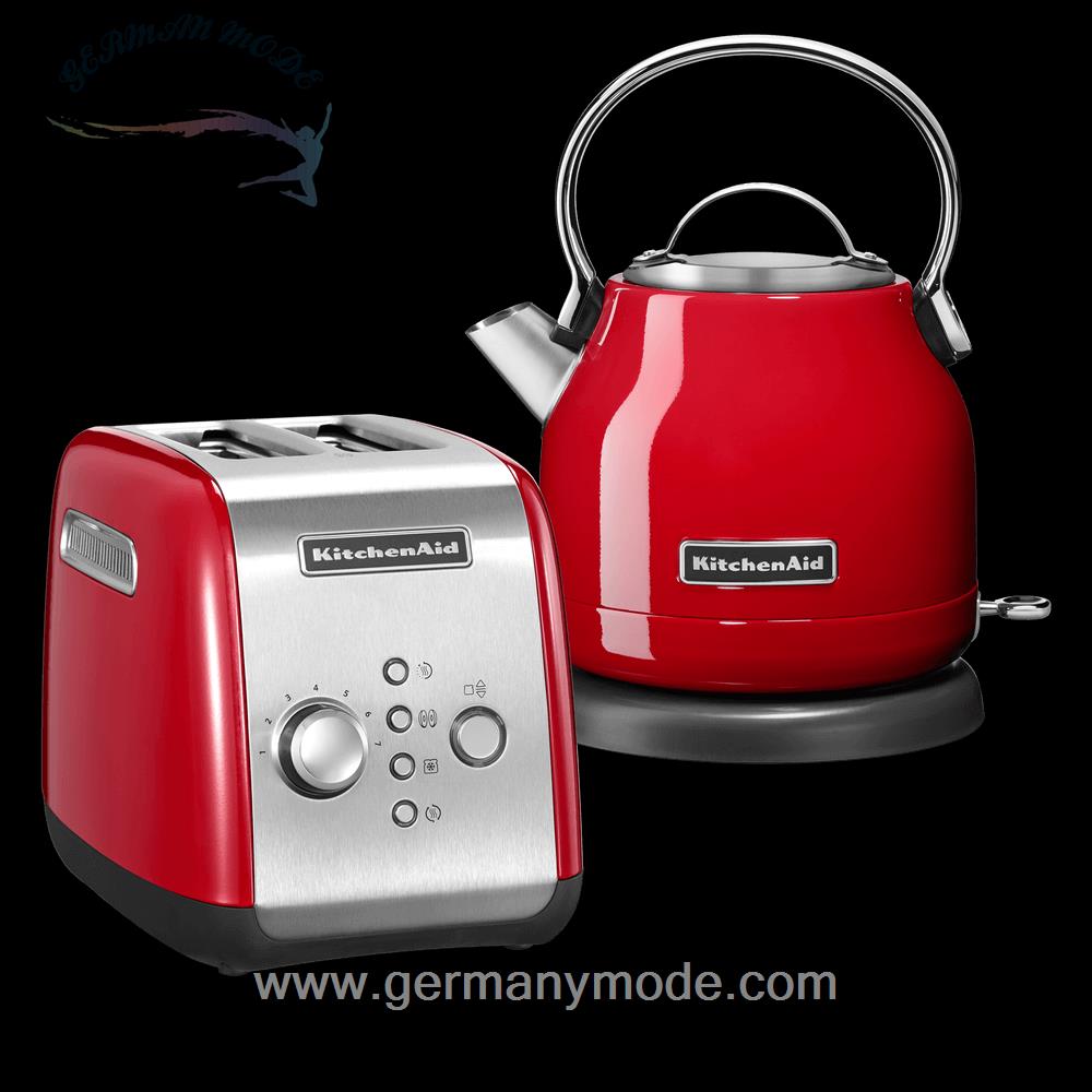 ست کتری برقی و توستر کیچن اید آمریکا KitchenAid COTTAGE FRÜHSTÜCKSSET/ Empire Rot